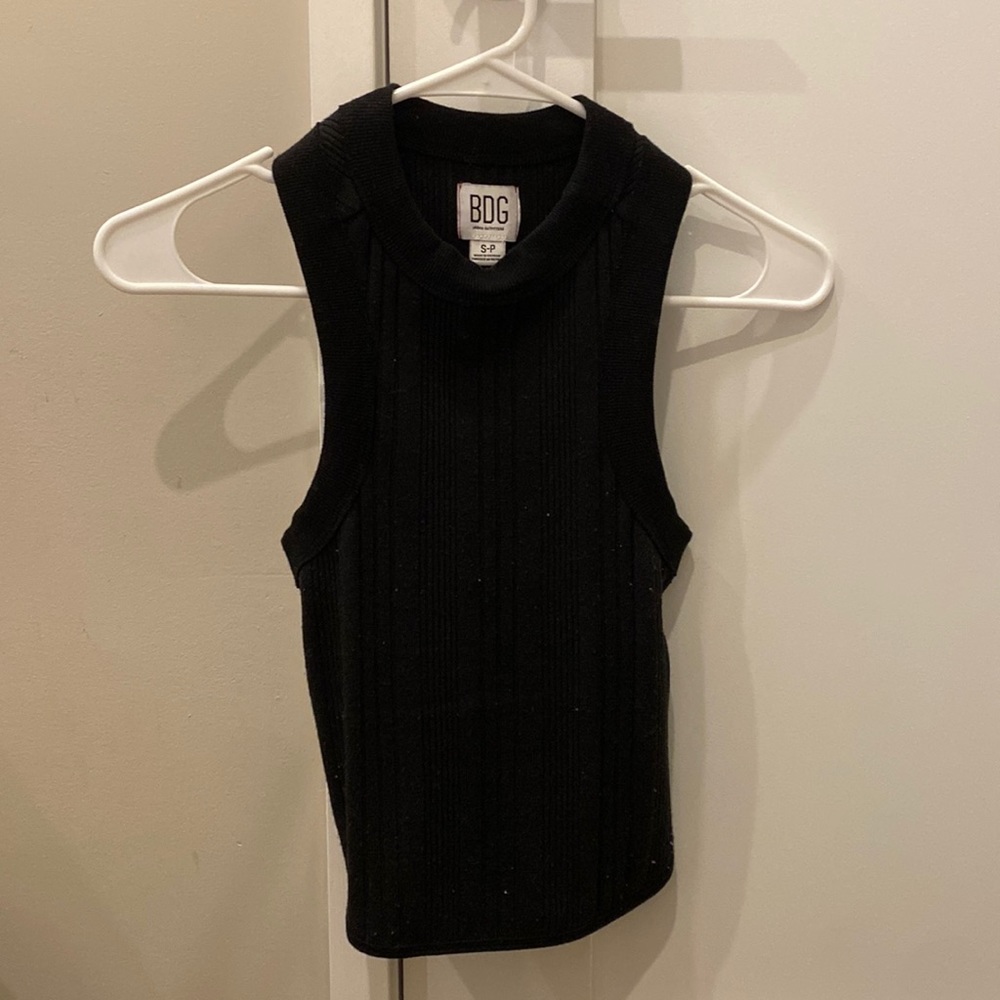 Urban Outfitters BDG Small black fitted sleeveless racerback tank